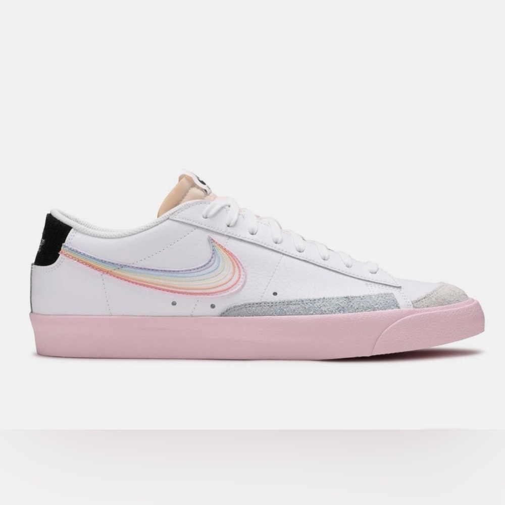 Nike Blazer Low 77 Vintage BeTrue White Rainbow Trainers LGBTQIA+ Pride